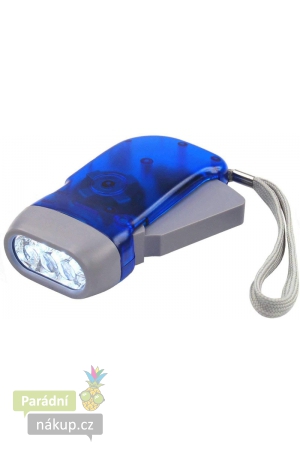 IN322 LED Dynamo svítilna modrá