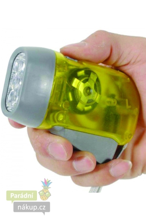 IN322 LED Dynamo svítilna žlutá
