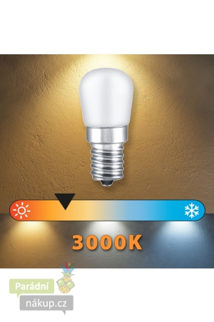 LED žárovka do lednice 3W, E14, 3000K