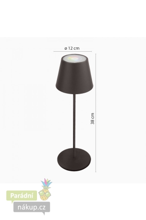 Dobíjecí stolní RGB lampa TL1908-B s dotykovým spínačem