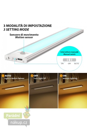 Dobíjecí LED světlo LT020 se senzorem pohybu